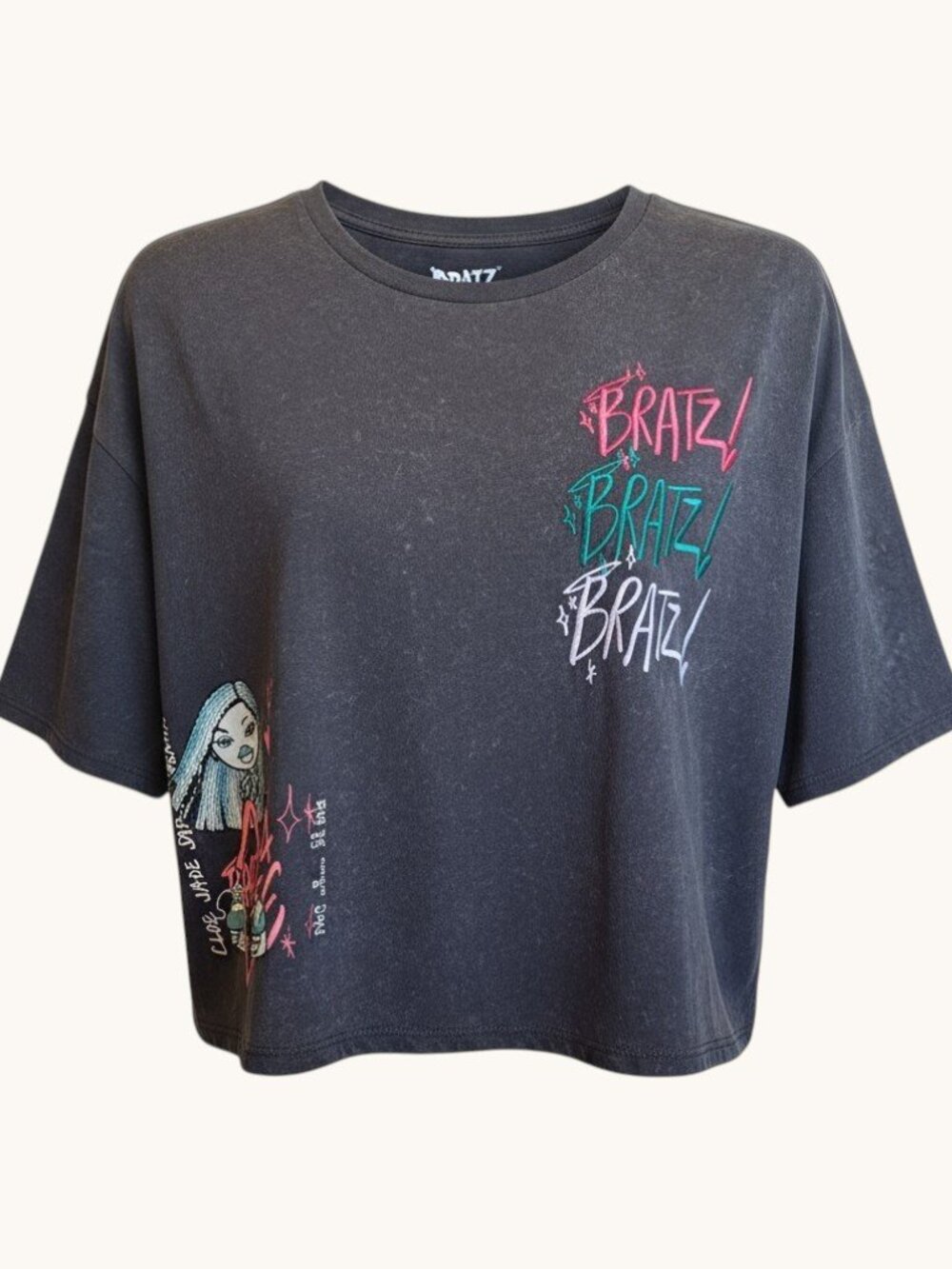 Bratz Bratz Bratz Graphic Crop T-Shirt Size: XXL Juniors